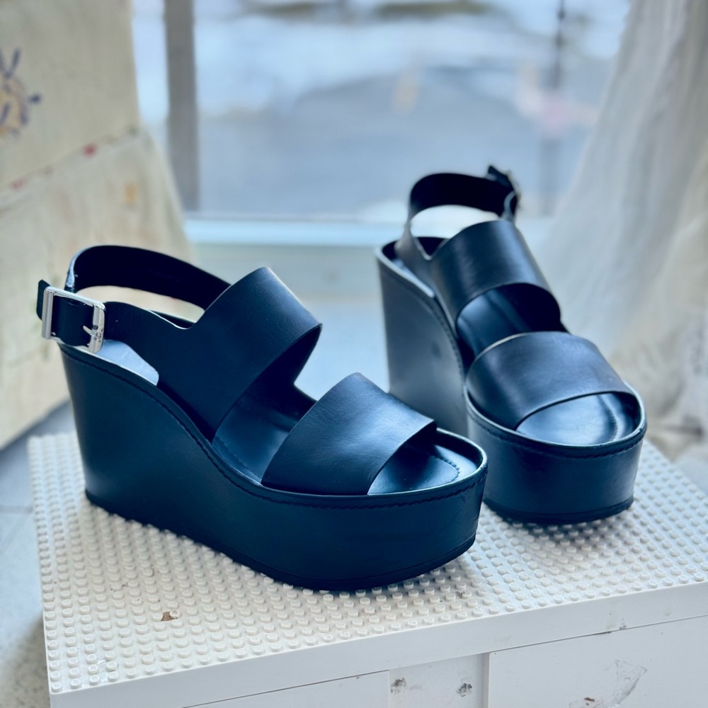 Vince Platform Sandals Leather